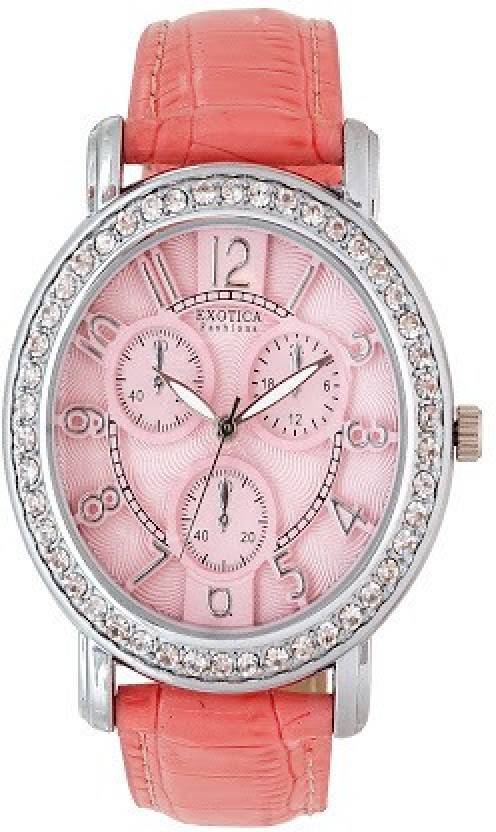 Exotica Fashions New EF-70-Crono-Pink Basic Analog Watch 