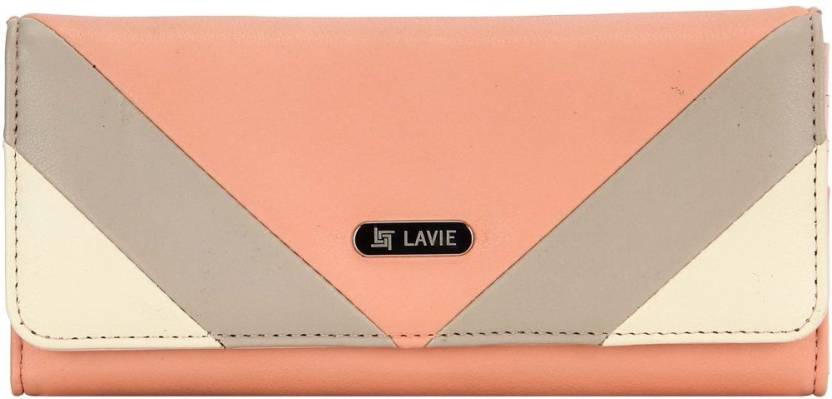 Lavie Women Pink Artificial Leather Wallet 
