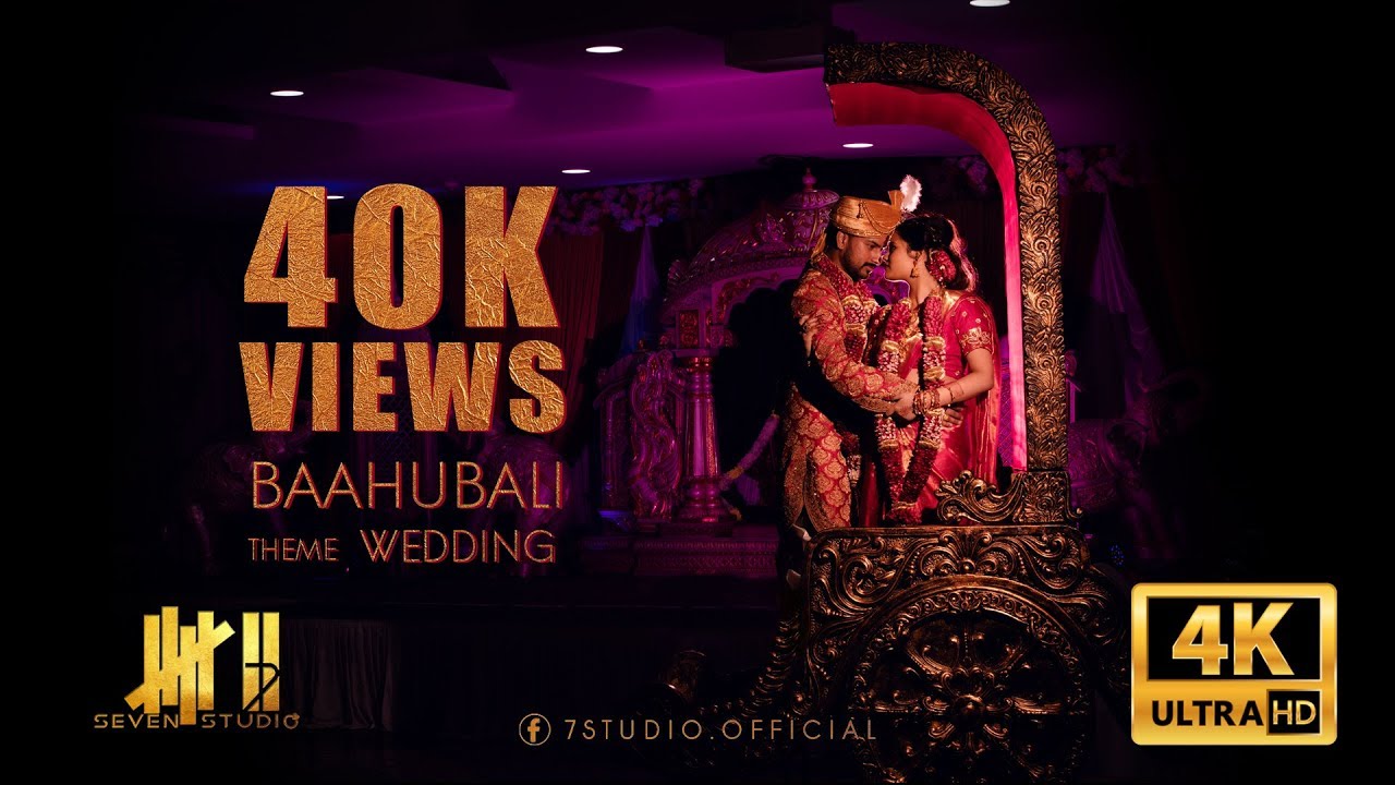Baahubali theme wedding | Chandiranai Thottathu | Thinu & Mathusha | 7 studio