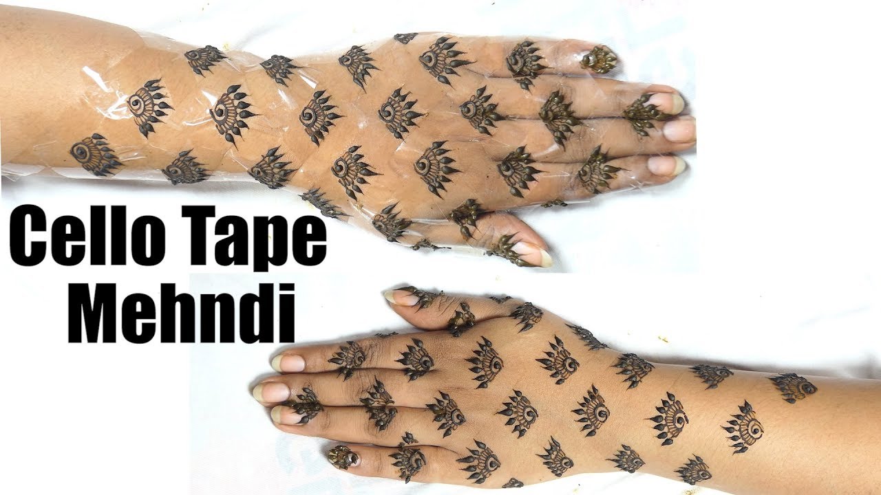 How To Do Cello Tape Mehndi